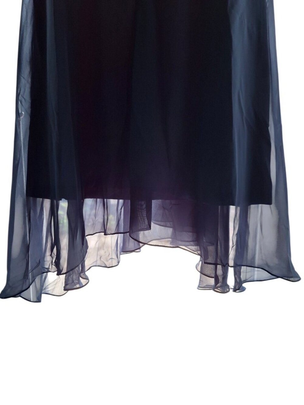 Gown Gallery Navy Sequin Mother of Bride Dress 18W 1X NWT Chiffon - Picture 7 of 11